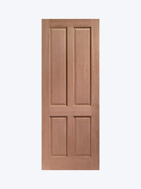 Colonial Exterior 4 Panel Hardwood Door