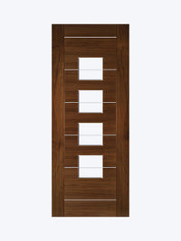 Deanta Valencia Glazed Walnut Door