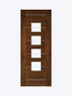 Deanta Valencia Glazed Walnut Door