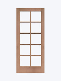 Made to Order Exterior 10 Pane Door Pair