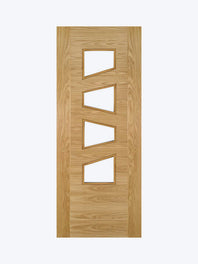 Deanta Seville 4LS Glazed Oak Door