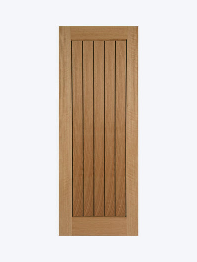 Mexicano Oak Door with Vertical Lining