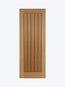 Mexicano Oak Door with Vertical Lining