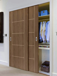 Thruslide Eco Colour Soft Walnut Painted Door