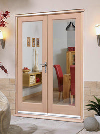 EXTERIOR Hemlock Full Pane Door Pair