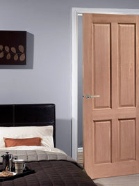 Regency 4 Panel Mahogany Solid Door