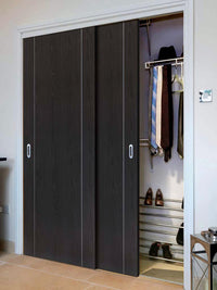 Thruslide Eco Colour Grey Painted Door