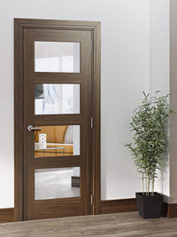 Deanta Coventry Prefinished Walnut Shaker Style Door