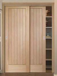 Thruslide Suffolk Oak 2 Door Wardrobe