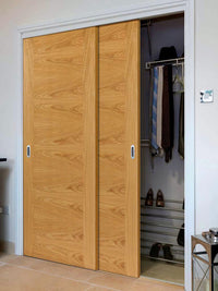 Thruslide Brisa Ostria Flush Oak 2 Door