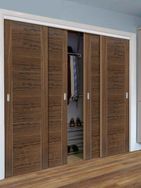 Thruslide Portici Walnut Flush 2 Door Wardrobe