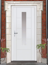 Extreme Weather Tigris White Glazed Door